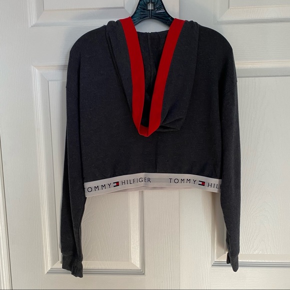 TOMMY HILFIGER CROPPED HOODIE - Picture 4 of 8